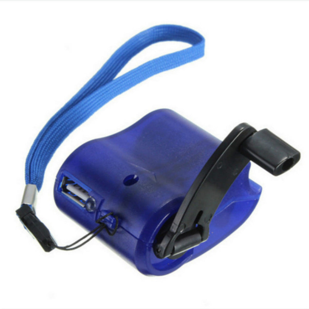 Mobile Phone Emergency Hand-Cranked USB Charger