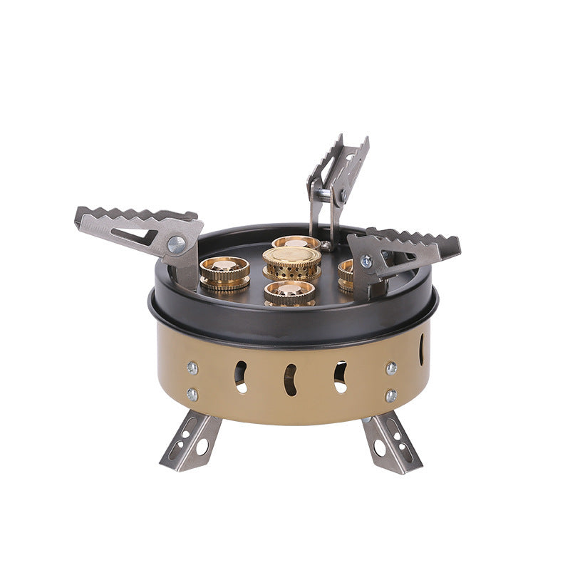 Portable Windproof Camping Gas Stove Holder Set