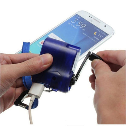 Mobile Phone Emergency Hand-Cranked USB Charger