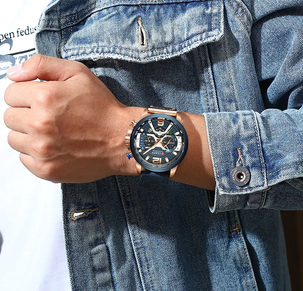 Timeless Military Leather Watch