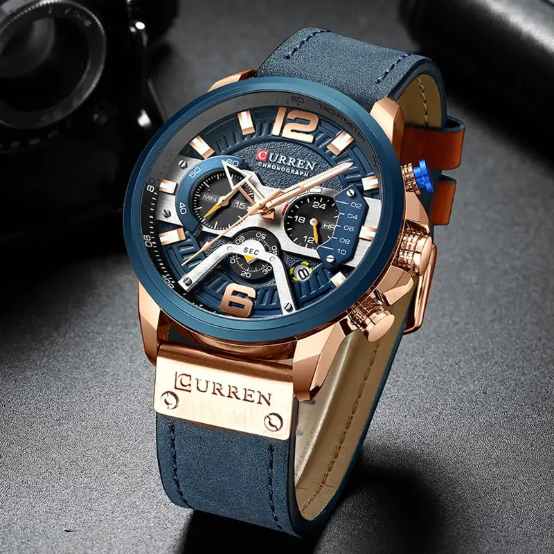 Timeless Military Leather Watch