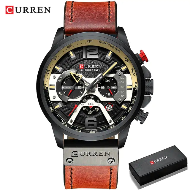 Timeless Military Leather Watch