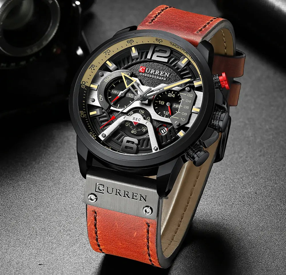 Timeless Military Leather Watch