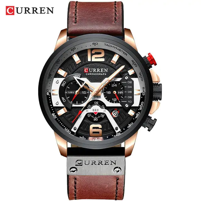 Timeless Military Leather Watch