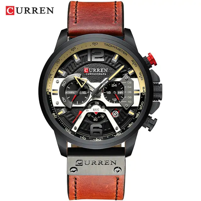 Timeless Military Leather Watch