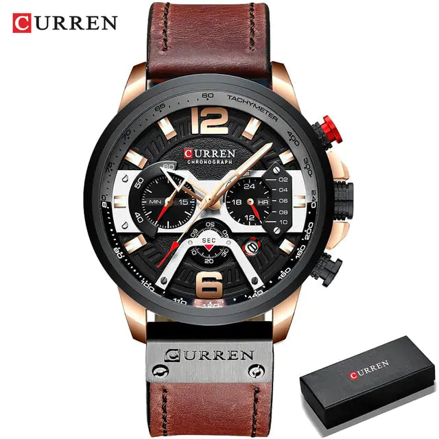 Timeless Military Leather Watch